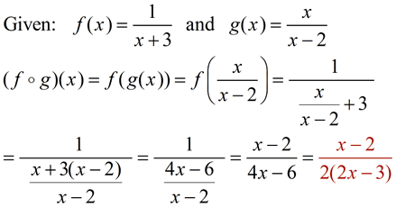 compositions of functions calculator