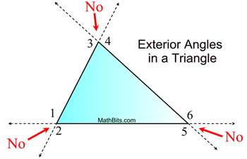 Exterior Angles In A Triangle Mathbitsnotebook Jr Ccss