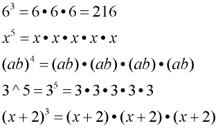 how to write exponents on a computer