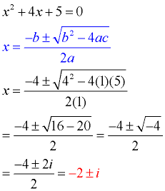 Quadratic Complex Roots - MathBitsNotebook(A1 - CCSS Math)