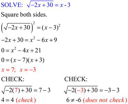 Radical Equations - Algebraic Cube Roots - MathBitsNotebook (Algebra2 ...