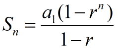 geometric sequence formula sn