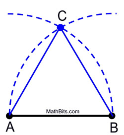 How to construct an equilateral triangle inscribed in a circle