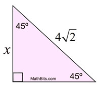 Special Right Triangle Practice - MathBitsNotebook(Geo)