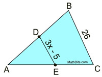 MidSegments in Triangles  MathBitsNotebook Geo  CCSS Math