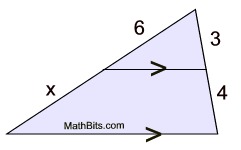 Side Splitter Theorem Practice MathBitsNotebook(Geo)