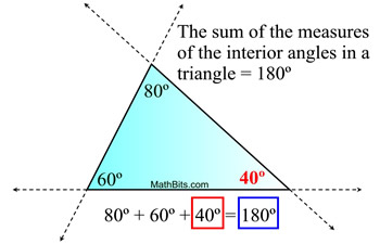 Triangle Interior Exterior Angles - Maple Help